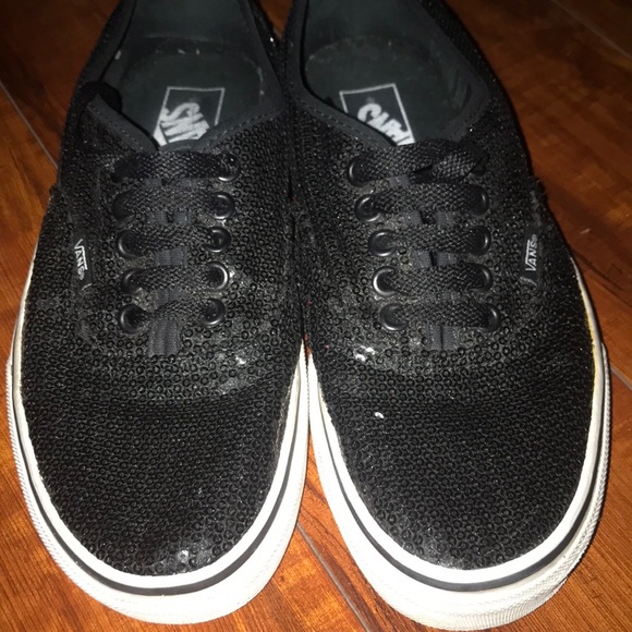 sparkling vans shoes